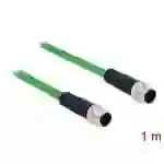 Delock 85917 M12 Netzwerkkabel, Patchkabel SF/UTP 1.00m Grün 1St. Delock 85917 M12 Netzwerkkabel, Patchkabel SF/UTP 1.00m Grün 1St.