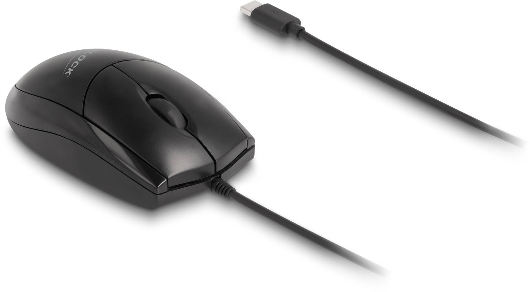 Delock 12114 Maus USB Optisch Schwarz 3 Tasten 1200 dpi