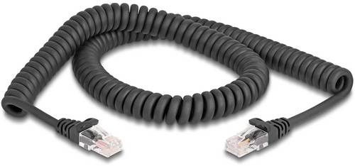 Delock 87993 RJ45 Patchkabel CAT 5e 2.00 m Schwarz 1 St.