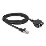 Delock 87002 RJ45 Netzwerkkabel, Patchkabel CAT 6a S/FTP 3.00m Schwarz 1St. Delock 87002 RJ45 Netzwerkkabel, Patchkabel CAT 6a S/FTP 3.00m Schwarz 1St.