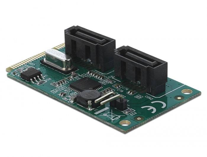 Delock 95264 Schnittstellen-Konverter [1x Mini PCIe - 2x SATA]
