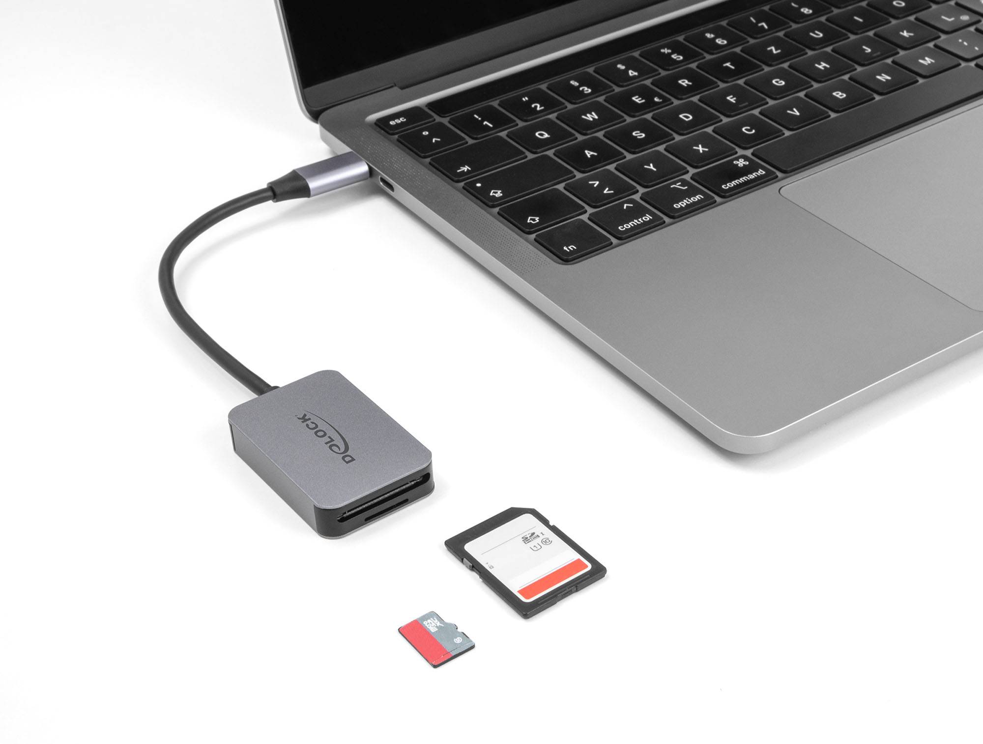 USB Type-C Card Reader Aluminium für SD...