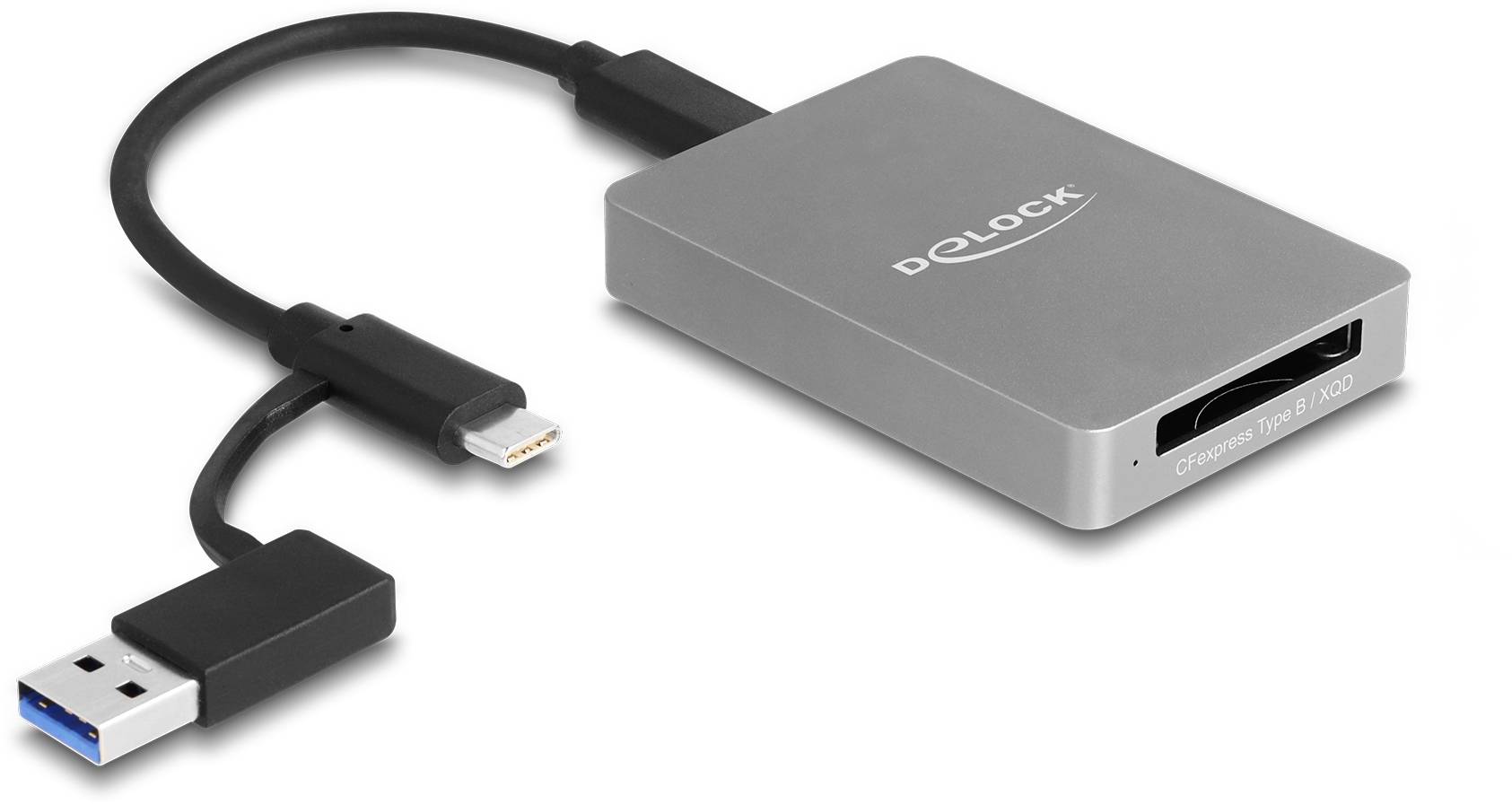 Delock 91008 Externer Speicherkartenleser Grau