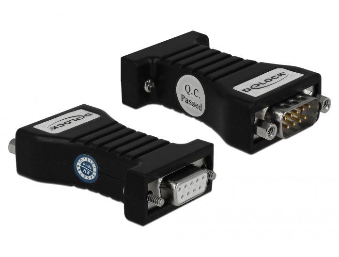 Delock 62919 1+1 Port Konverter [1x Seriell (9pol.) - 1x Seriell (9pol.)]