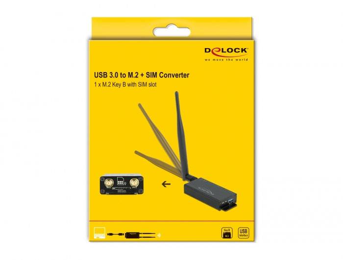 Delock 63172 Schnittstellen-Konverter [1x USB 3.0 - 1x M2]
