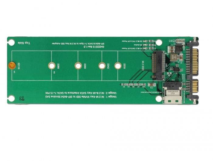 Delock 63953 Schnittstellen-Konverter [1x U.2, SATA - 1x M2]