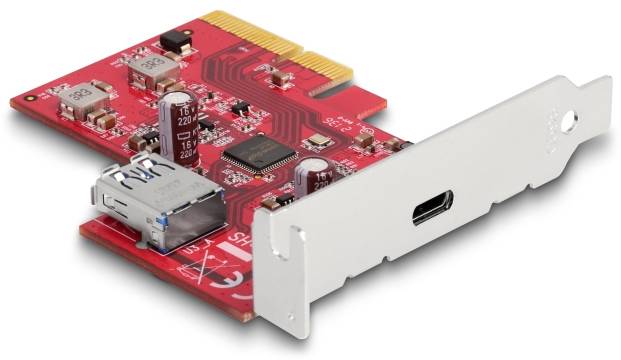 Delock 90158 PCI-Express Karte USB-A (USB 3.2 Gen 2), USB-C® PCIe