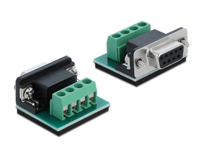 Delock 64140 1+1 Port Konverter [1x Seriell (9pol.) - 1x Seriell (9pol.)]