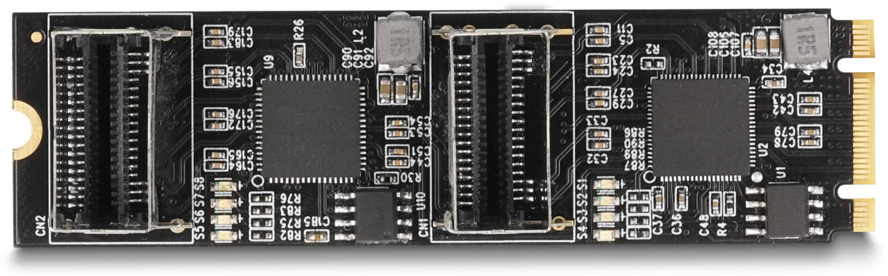 Delock 64211 Schnittstellen-Konverter [1x M2 - 8x SATA]