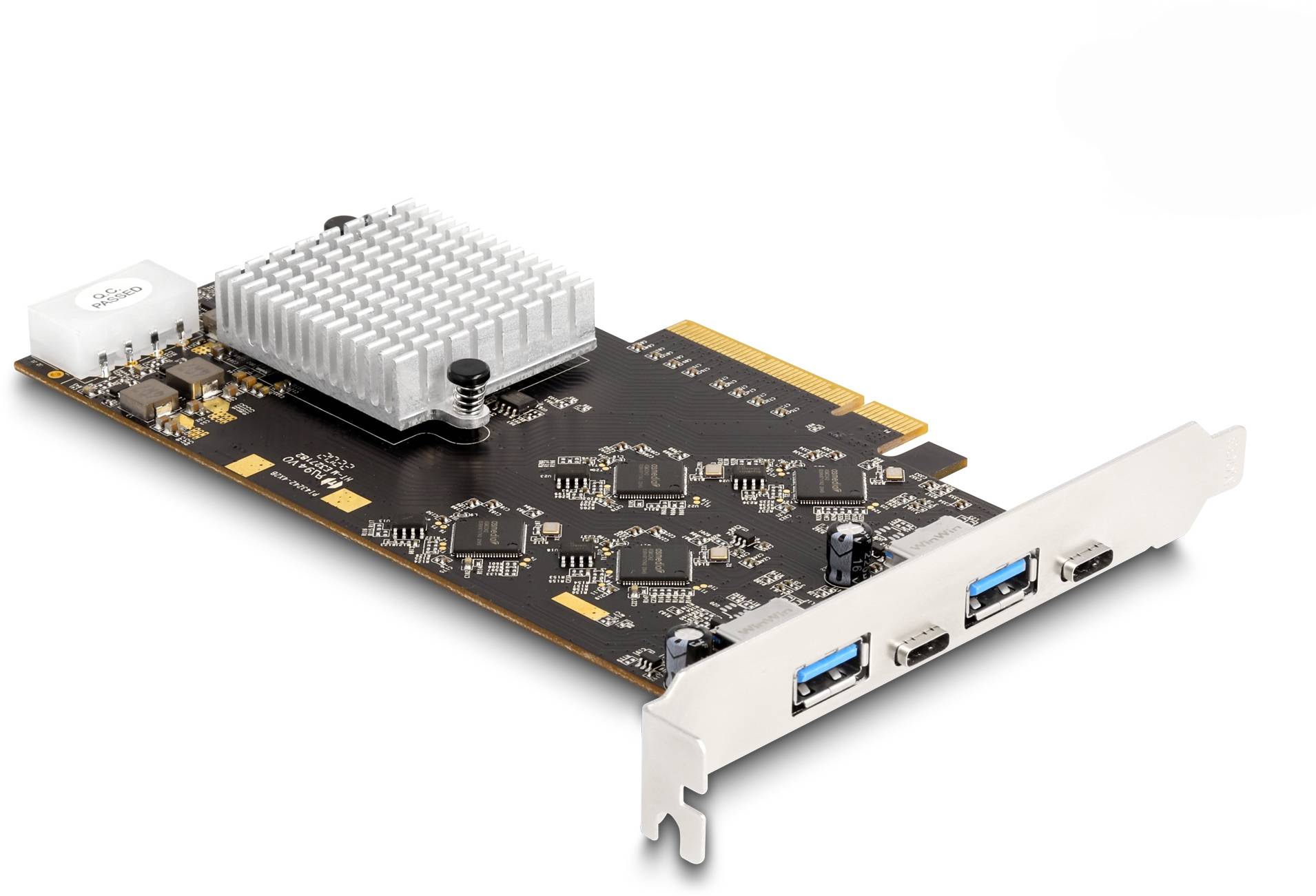 Delock 90097 PCI-Express Karte USB-A (USB 3.2 Gen 2), USB-C® PCIe