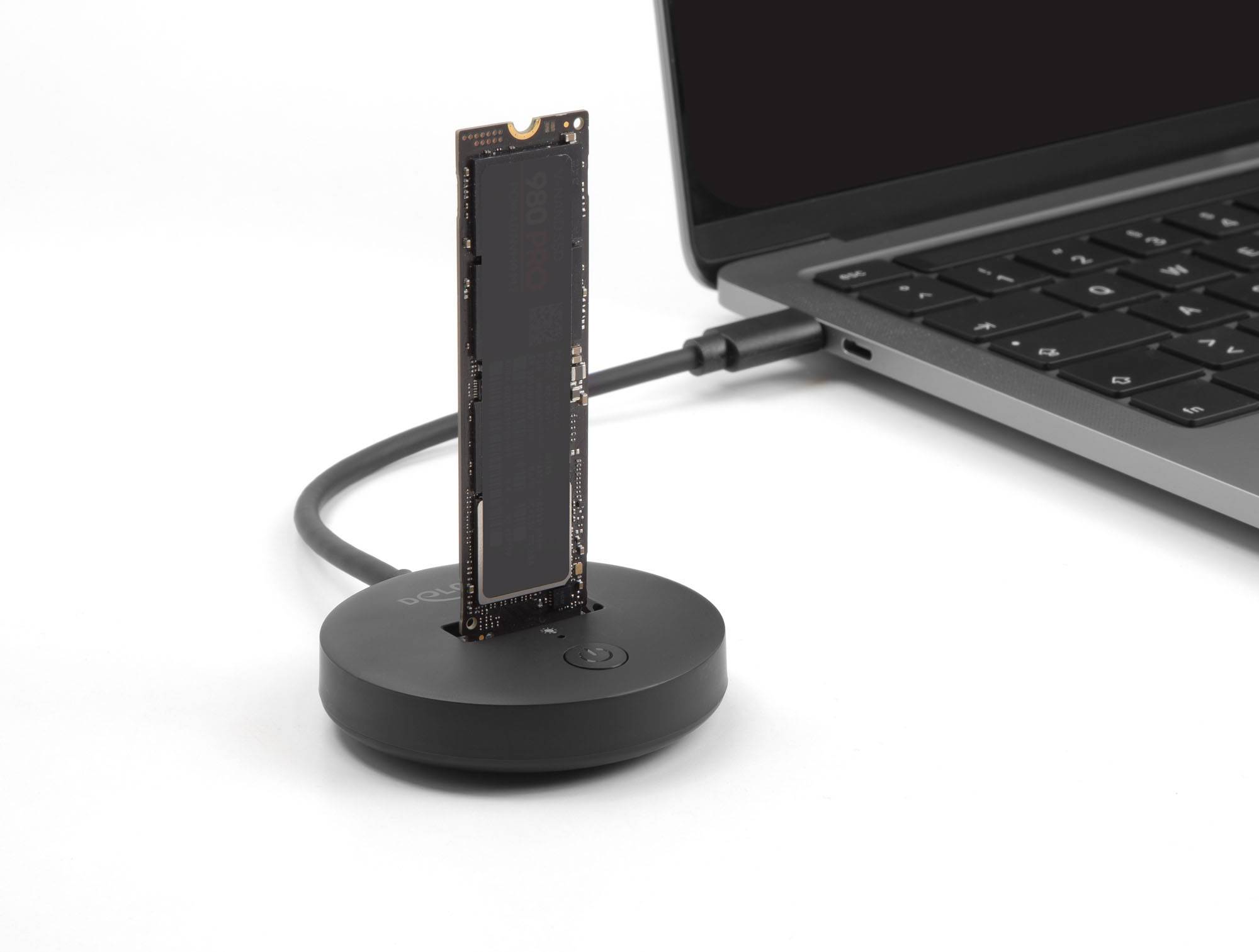 Delock 64254 USB-C®, M.2 Festplatten-Dockingstation mit USB Hub