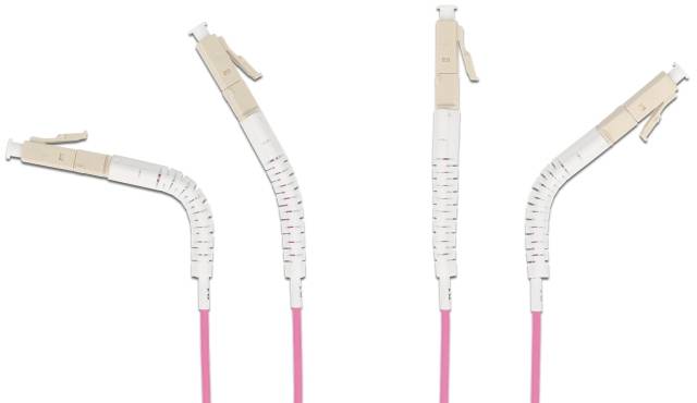 Delock 88087 Glasfaser LWL Anschlusskabel 1m Violett [1x LC-Stecker - 1x LC-Stecker] 50/125 µ Multimode OM4