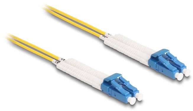 Delock 88071 Glasfaser LWL Anschlusskabel 2m Gelb [1x LC-Stecker - 1x LC-Stecker] 9/125 µ Singlemode OS2