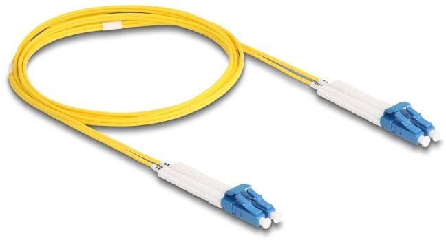 Delock 88071 Glasfaser LWL Anschlusskabel 2m Gelb [1x LC-Stecker - 1x LC-Stecker] 9/125 µ Singlemode OS2