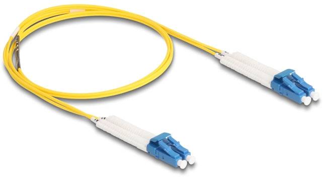 Delock 88070 Glasfaser LWL Anschlusskabel 1m Gelb [1x LC-Stecker - 1x LC-Stecker] 9/125 µ Singlemode OS2