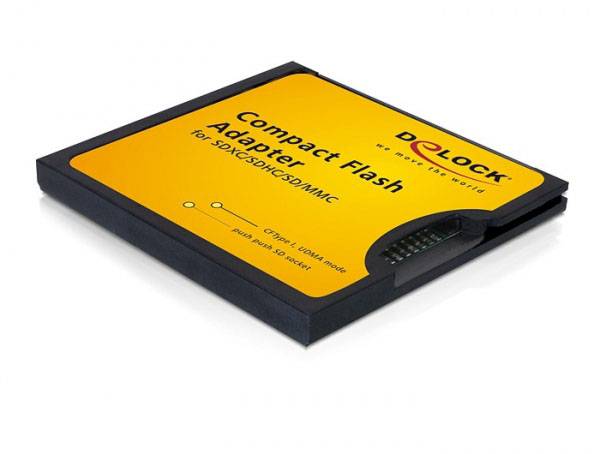 Delock Seriell Adapter [1x CompactFlash - 1x SD-Karten-Slot] Schwarz