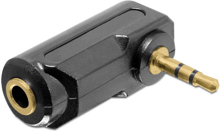 Delock 65364 65364 Klinke Audio Adapter [1x Klinkenstecker 3.5mm - 1x Klinkenbuchse 3.5 mm] Schwarz