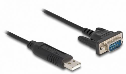 Delock USB-Kabel USB 2.0 USB-A Stecker, VGA 9pol. Stecker 0.50 m Schwarz 66461