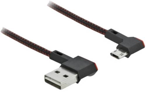 Delock USB-Kabel USB 2.0 USB-A Stecker, USB-Micro-B Stecker 0.50 m Schwarz 85270
