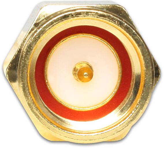 Delock WLAN-Antennen Anschlusskabel [1x SMA-Stecker - 1x SMB-Stecker] 0.07m Gold, Schwarz