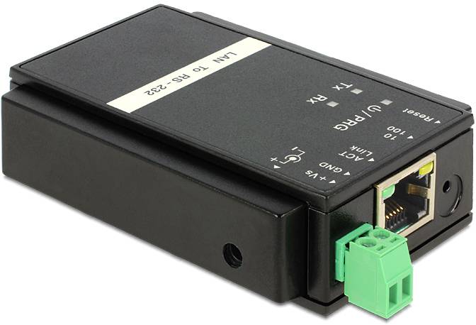 Delock VGA Netzwerk Adapter [1x RS232-Stecker - 1x 2-polig] Schwarz