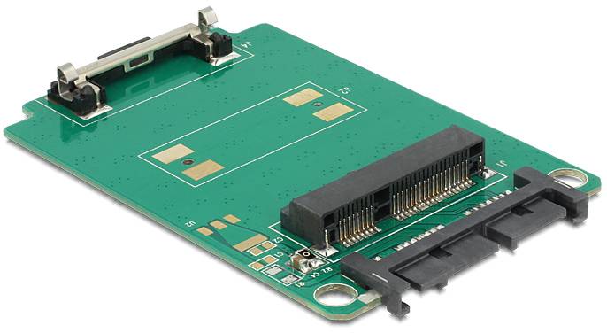 Delock Seriell Adapter [1x Micro-SATA-Kombi-Stecker 7+9pol. - 1x mSATA]