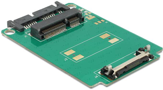 Delock Seriell Adapter [1x Micro-SATA-Kombi-Stecker 7+9pol. - 1x mSATA]