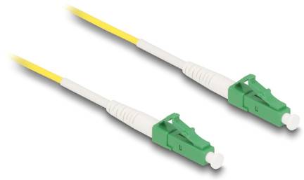 Delock 83219 Glasfaser LWL Anschlusskabel 0.5m Gelb [1x LC APC-Stecker - 1x LC APC-Stecker] 9/125 µ Singlemode OS2
