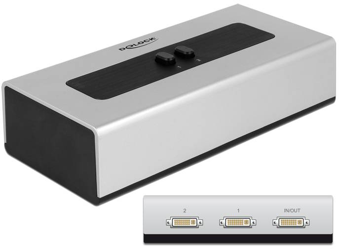 Delock 87664 DVI-Switch 1920 x 1200 Pixel