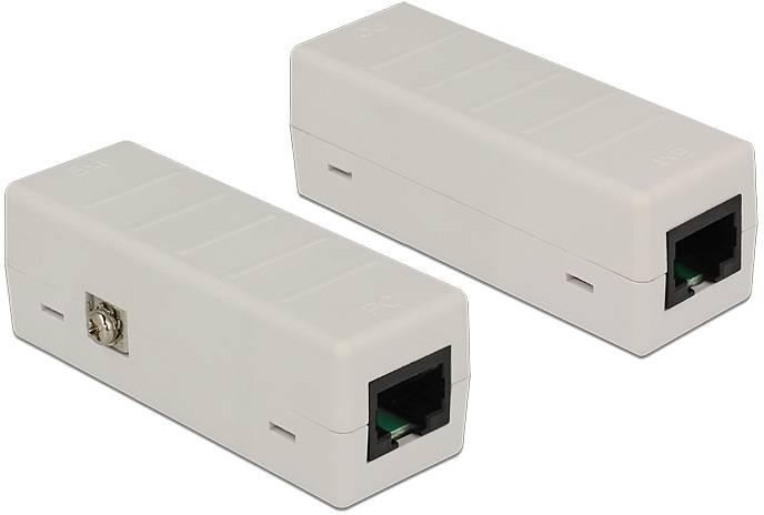 Delock RJ45 Netzwerk Adapter [1x RJ45-Buchse - 1x RJ45-Buchse] Grau