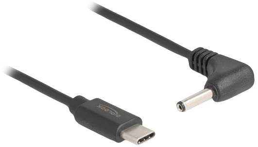 Delock USB-Ladekabel USB-C® Stecker, DC Stecker 3,5mm 1.50m Schwarz 85393