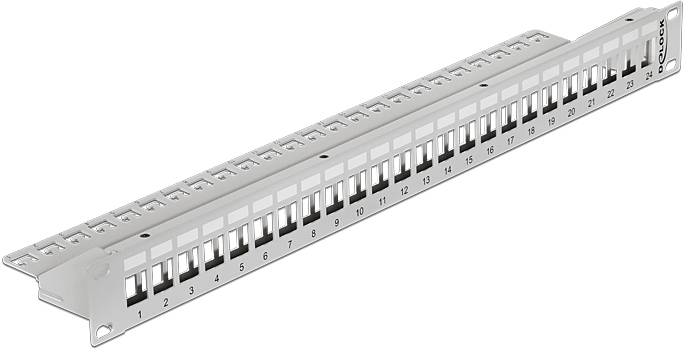 Delock 43302 Patch-Panel 1 HE Grau
