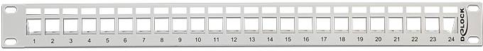 Delock 43302 Patch-Panel 1 HE Grau