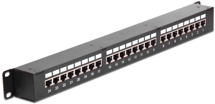 Delock 43295 Patch-Panel 1 HE Schwarz