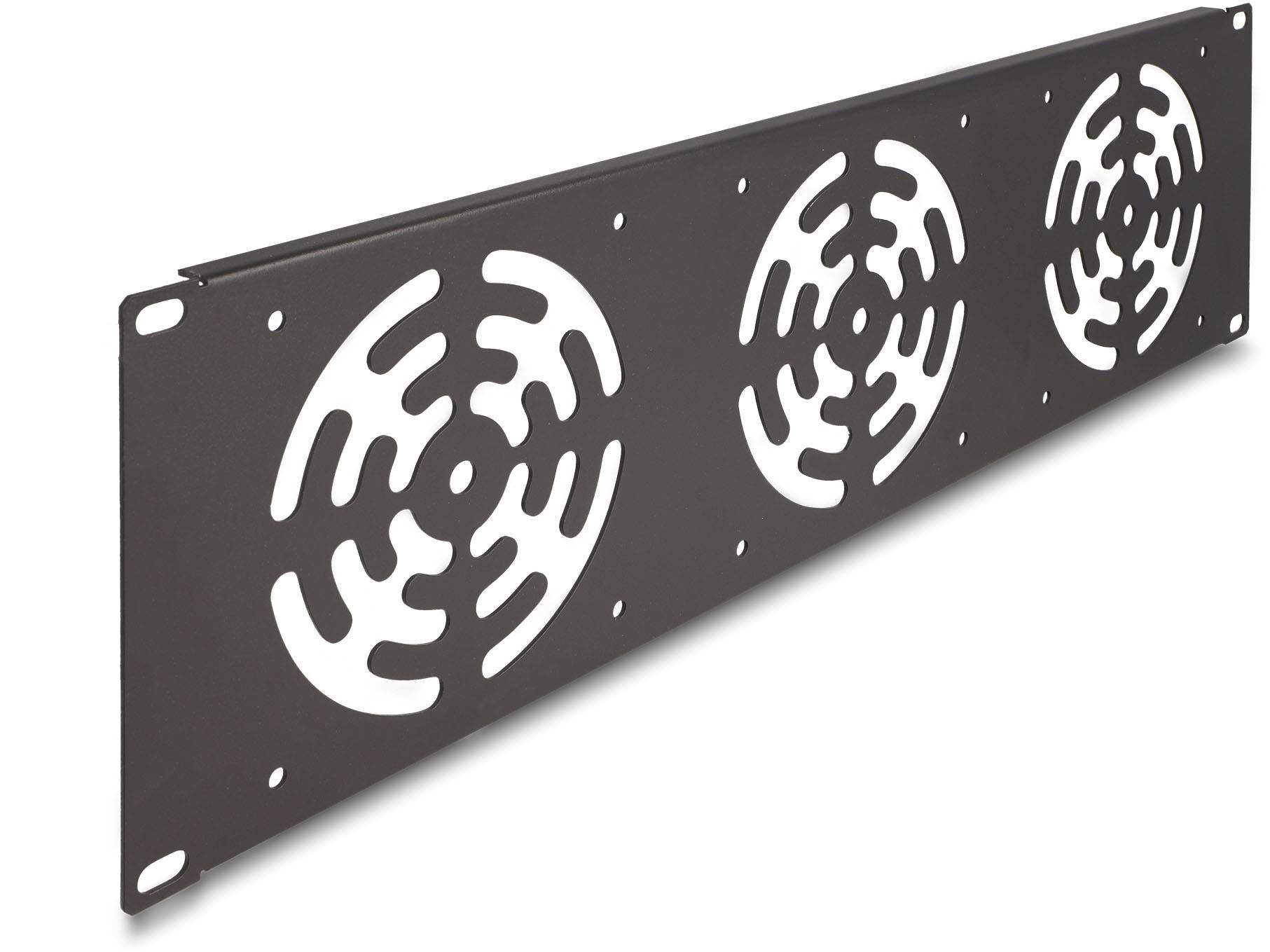 Delock 66747 19 Zoll Netzwerkschrank-Blindabdeckung 3 HE Dunkelgrau