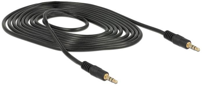 Delock 83746 Klinke Audio Anschlusskabel [1x Klinkenstecker 3.5mm - 1x Klinkenstecker 3.5 mm] 2m Schwarz
