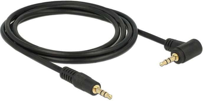 Delock 83756 Klinke Audio Anschlusskabel [1x Klinkenstecker 3.5mm - 1x Klinkenstecker 3.5 mm] 2m Schwarz