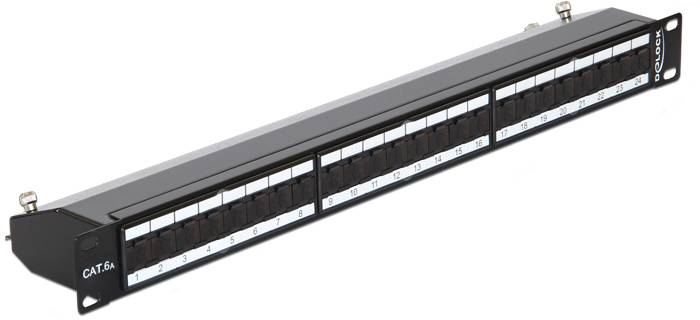 Delock 43320 Patch-Panel 1 HE Schwarz