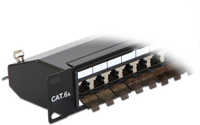 Delock 43320 Patch-Panel 1 HE Schwarz