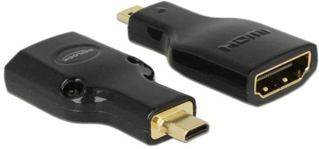 Delock 65664 HDMI Adapter [1x Mini HDMI™ - 1x HDMI-Buchse] Schwarz