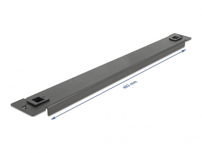 Delock 66577 19 Zoll Netzwerkschrank-Blindabdeckung 1 HE Schwarz