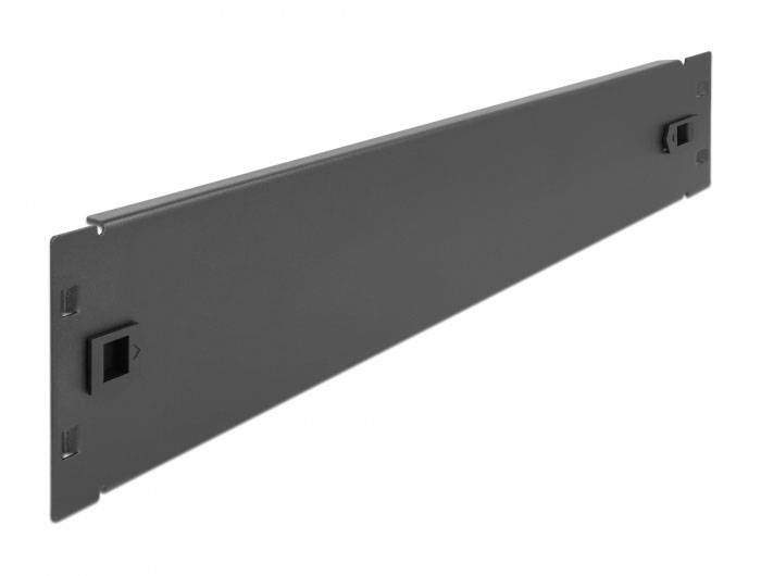 Delock 66579 19 Zoll Netzwerkschrank-Blindabdeckung 2 HE Schwarz