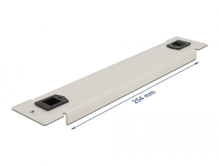 Delock 66629 10 Zoll Netzwerkschrank-Blindabdeckung Grau
