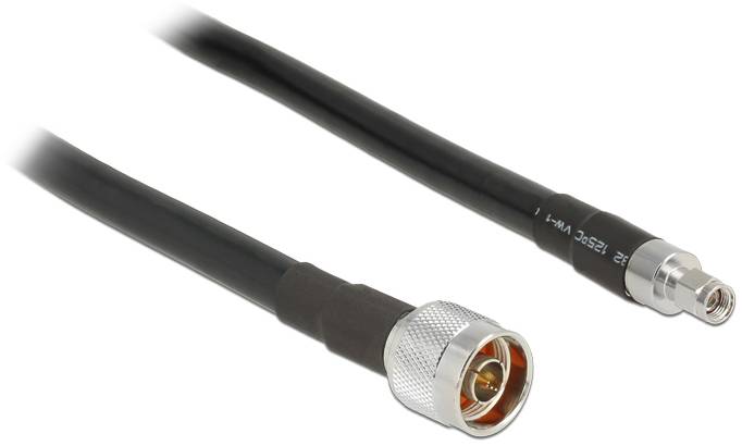 Delock WLAN-Antennen Anschlusskabel [1x N-Stecker - 1x RPSMA-Stecker] 2m Schwarz
