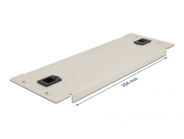 Delock 66631 10 Zoll Netzwerkschrank-Blindabdeckung Grau