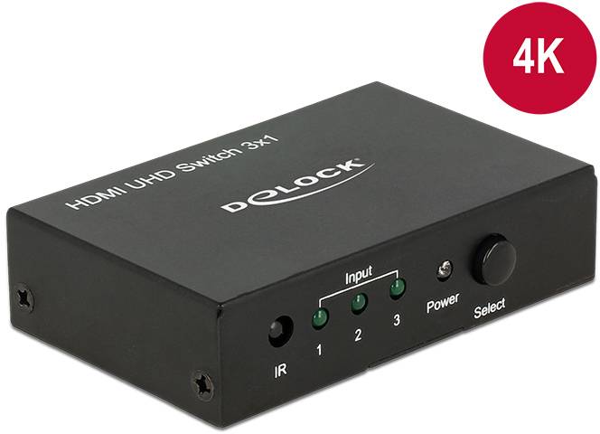 Delock 18683 HDMI-Switch 3840 x 2160 Pixel