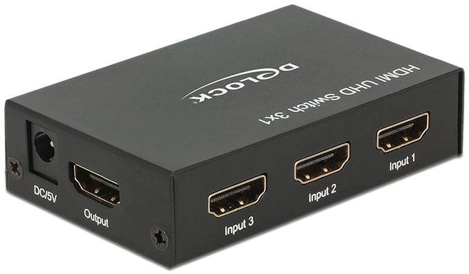Delock 18683 HDMI-Switch 3840 x 2160 Pixel