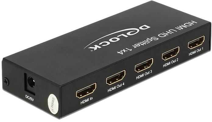 Delock 18684 HDMI-Splitter Schwarz