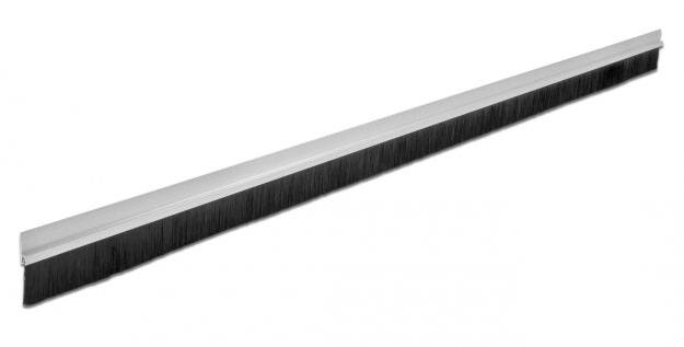 Delock 66651 19 Zoll Netzwerkschrank-Bürstenleiste Aluminium, Schwarz