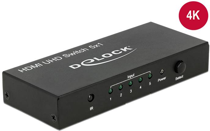 Delock 18685 HDMI-Switch 3840 x 2160 Pixel